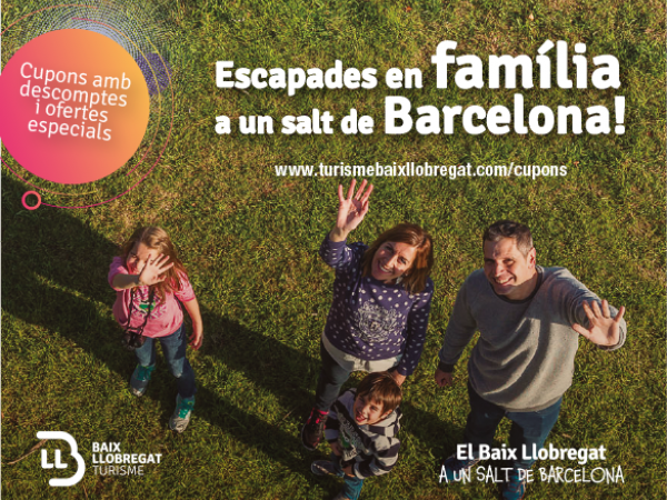 Tornen els cupons de descomptes per a descobrir i visitar el Baix Llobregat en família