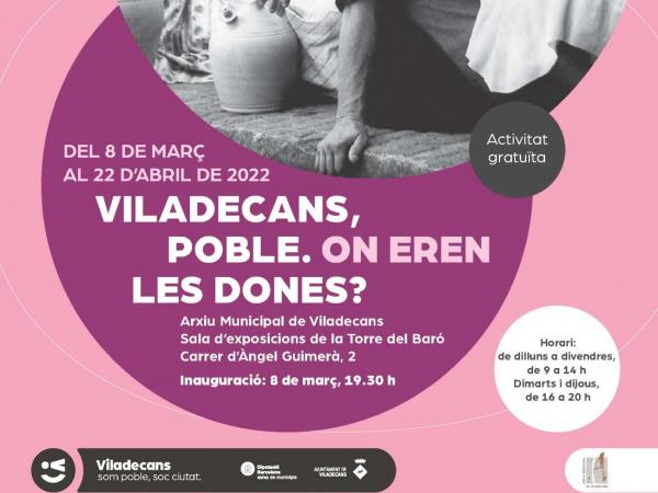 Exposició Viladecans, poble. On eren les dones?
