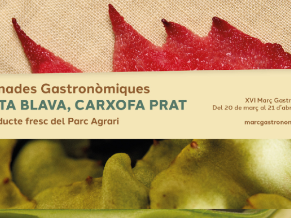 XVI Jornades Gastronòmiques de la Carxofa Prat, el producte fresc del Parc Agrari i el Pota Blava