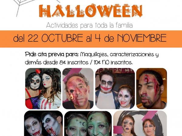 Cita previa para maquillajes y caracterizaciones de Halloween