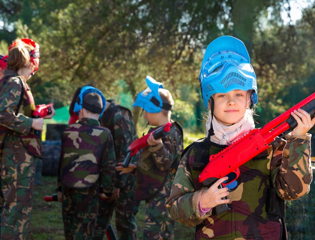 Paintball per a infants 100% segur i 100% divertit