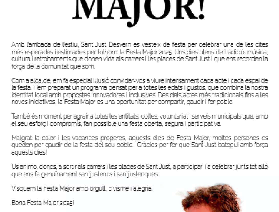 Festa Major de Sant Just Desvern 2025