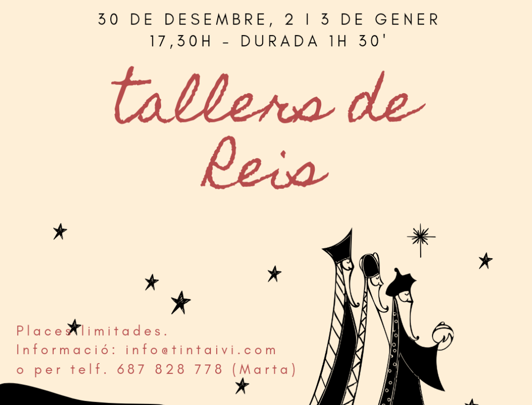 TALLERS DE REIS de Pintura amb Vi (sense alcohol) i Oli verge d'oliva