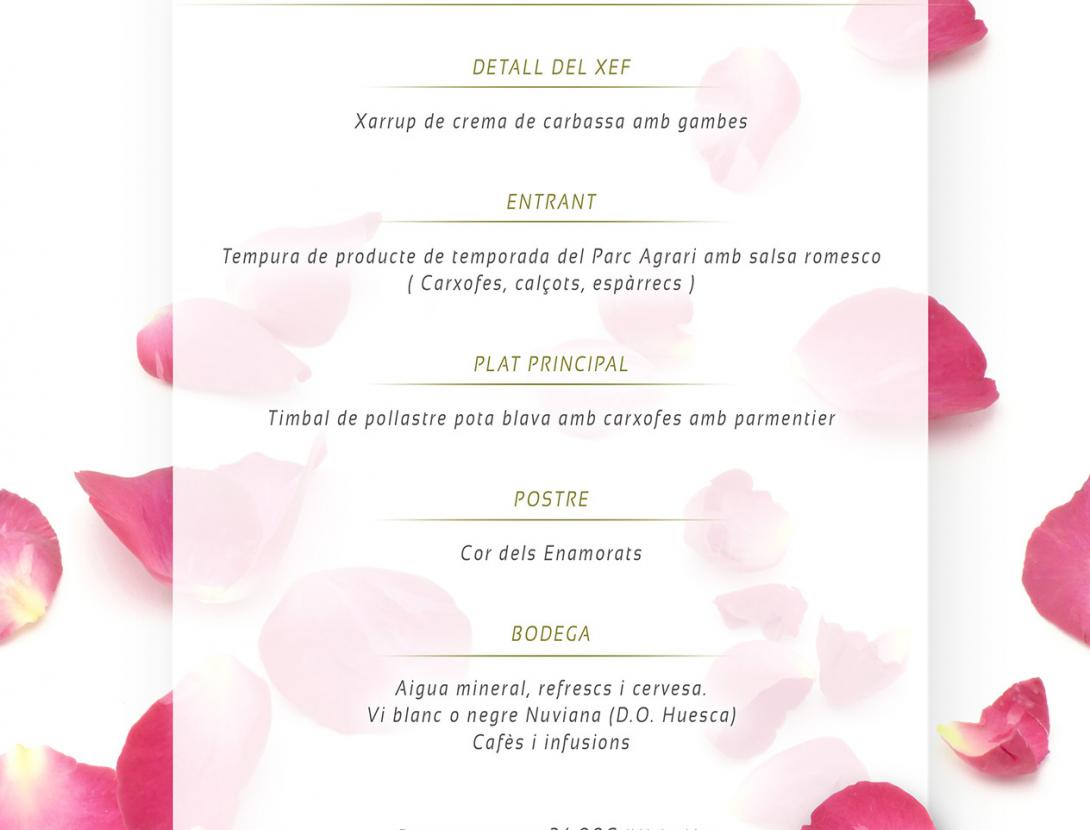Menú de Sant Valenti