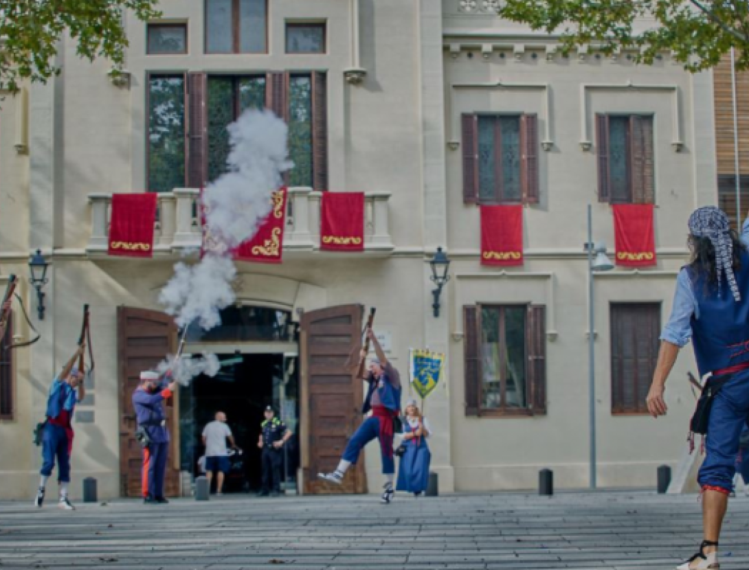 Arribada del Cos de Carrabiners al Prat