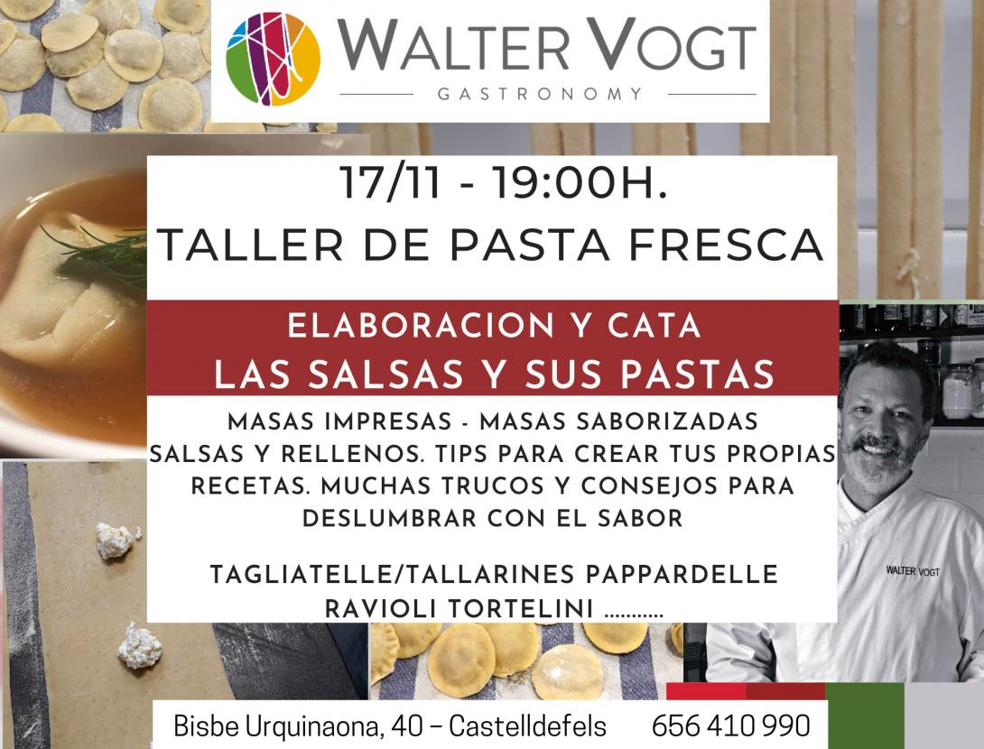 Taller Salsas y Pastas Frescas en Walter Vogt Estudio