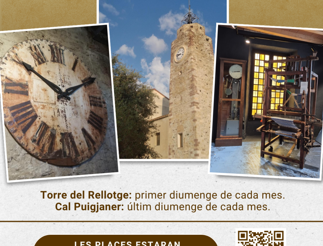 Visites guiades a la Torre del Rellotge i al Centre Cultural Cal Puigjaner