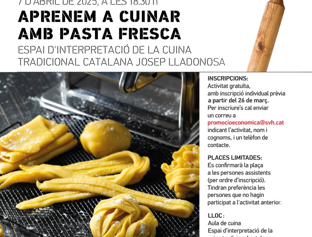 Taller de Cuina &quot;Aprenem a cuinar amb pasta Fresca&quot;